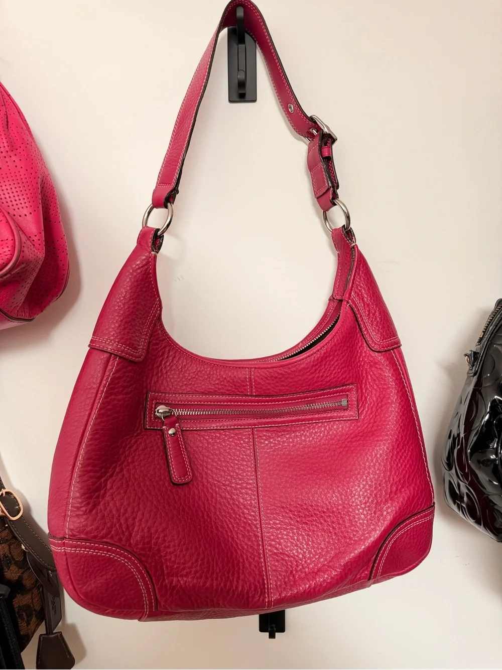 Coach pebbled shoulder bag
